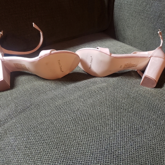 Nude Ankle Strap Heels - Picture 2 of 3